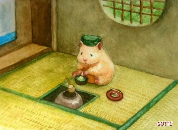 Japanese Artist Depicts The Typical Life Of His Pet Hamster, And The Result Is Adorable