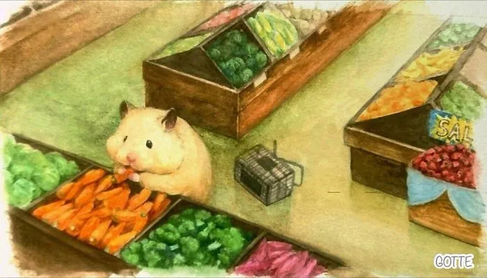 Japanese Artist Depicts The Typical Life Of His Pet Hamster, And The Result Is Adorable