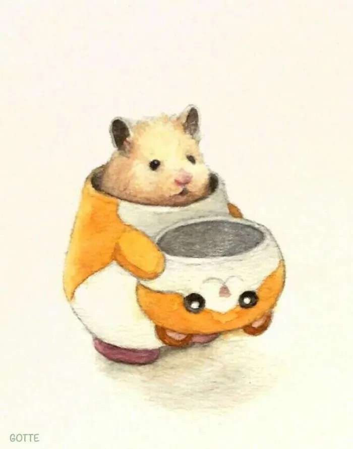 Japanese Artist Depicts The Typical Life Of His Pet Hamster, And The Result Is Adorable