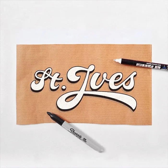 Artist Uses Lettering Technique To Recreate Modern Logos With Stunning 3D Effects