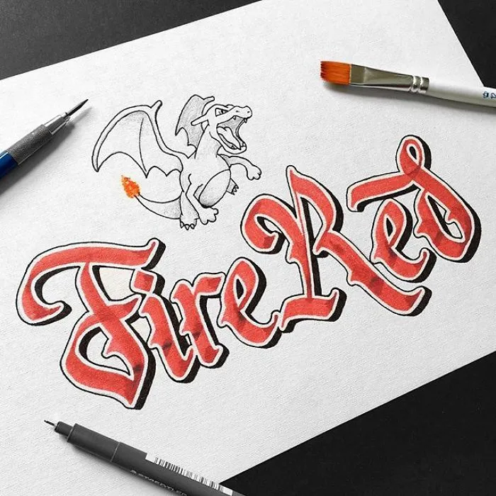Artist Uses Lettering Technique To Recreate Modern Logos With Stunning 3D Effects