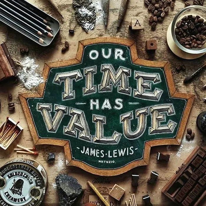 Artist Uses Lettering Technique To Recreate Modern Logos With Stunning 3D Effects