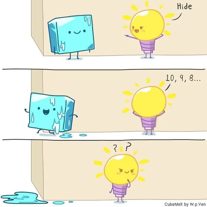 My 36 Comics About An Ice Cube Which I Created At The Lowest Point Of My Creative Career