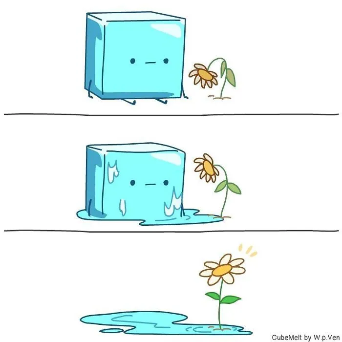 My 36 Comics About An Ice Cube Which I Created At The Lowest Point Of My Creative Career