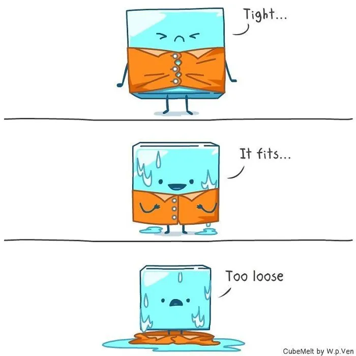 My 36 Comics About An Ice Cube Which I Created At The Lowest Point Of My Creative Career