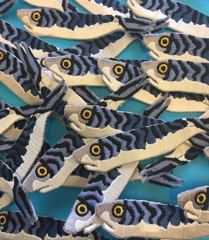 Embroidered Mackerel For Breakfast.