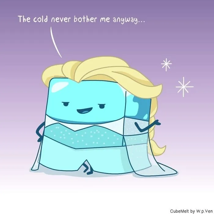 My 36 Comics About An Ice Cube Which I Created At The Lowest Point Of My Creative Career