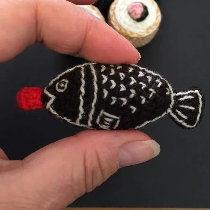 Sew Sauce For Breakfast This Morning #katejenkinsstudio #crochetedfoodart #fibreartist #sewsauce