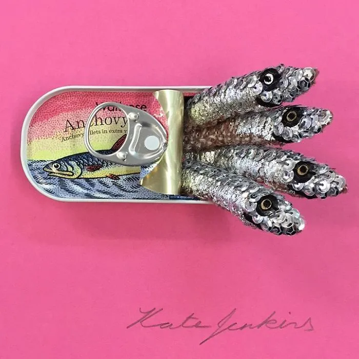 Thinking Pink Today And Getting Some Work Ready For A Special Charity Event Raising Money For Breast Cancer Now. The Event Will Take Place At Glemham Hall, Suffolk From May 5th - 7th 2018. I Will Be Exhibiting Lots Of New Work Including This Special Pink Edition Of My Signature Tins Of Knitted Anchovies. There Are Lots Of Amazing Artists Also Participating So Please Try And Come Along If You Are In The Area. More Details Of The Art For Cure Show Are Here Www.artforcure.org.uk #artforcure18 #breastcancerawareness #katejenkinsstudio #britishartist