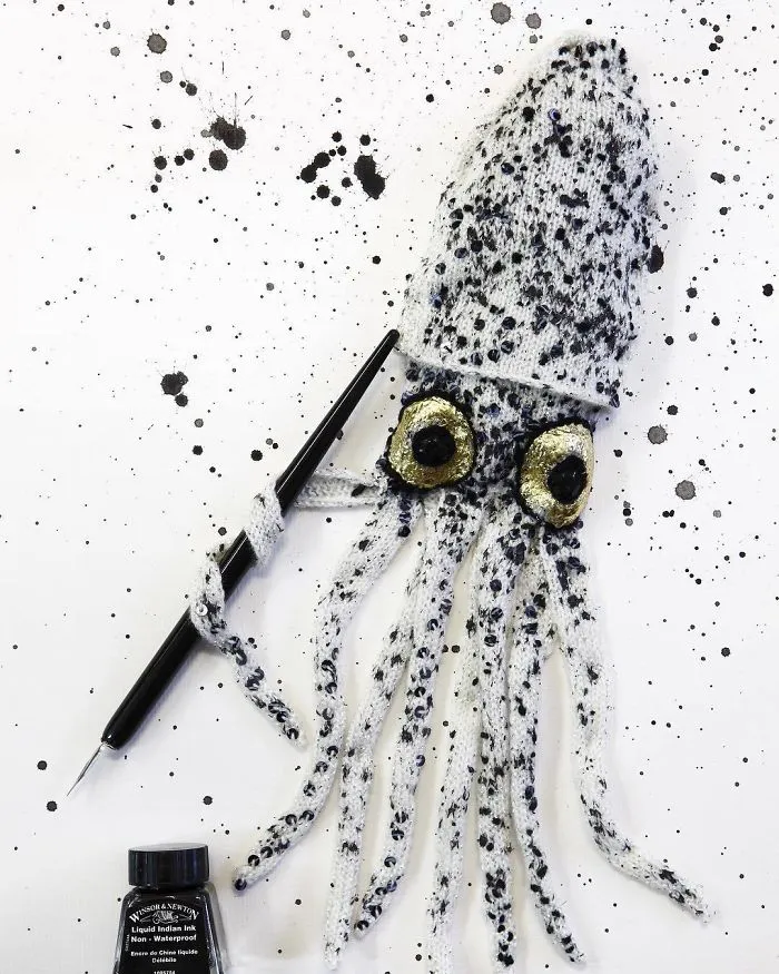 Squid In Ink #katejenkinsstudio #britishartist