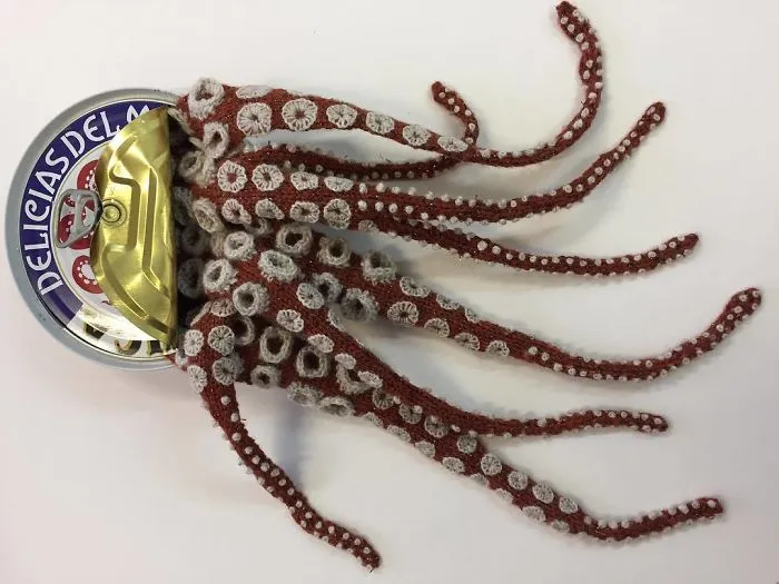 Just Finished This Squid Using A Tin I Bought From @deandeluca A While Ago #katejenkinsstudio#britishartist#tinnedpolopo#deananddeluca