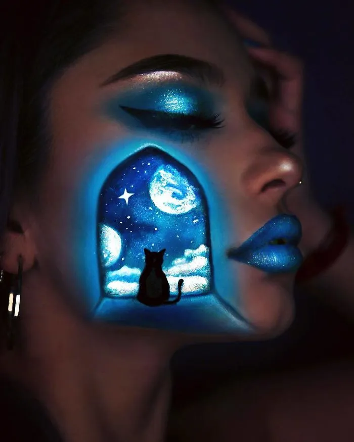I Use Makeup, UV Paint And Light To Create Glow-In-The-Dark Looks (26 Pics)