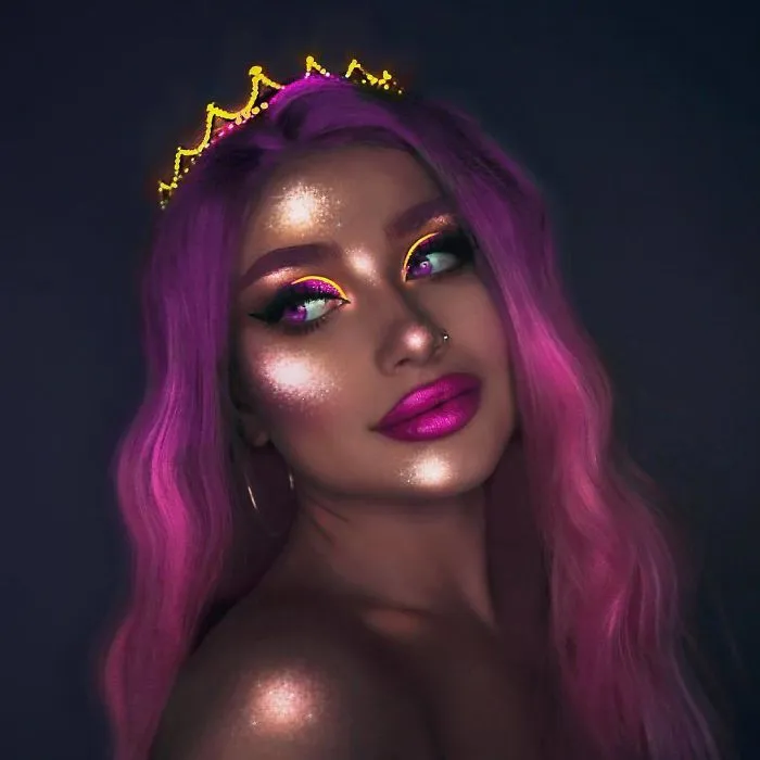 I Use Makeup, UV Paint And Light To Create Glow-In-The-Dark Looks (26 Pics)