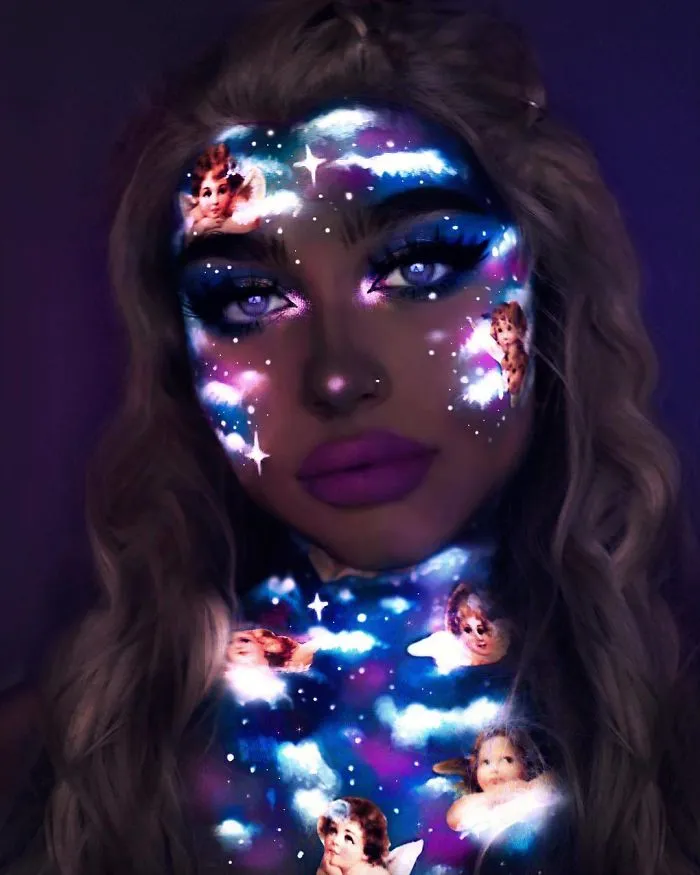 I Use Makeup, UV Paint And Light To Create Glow-In-The-Dark Looks (26 Pics)
