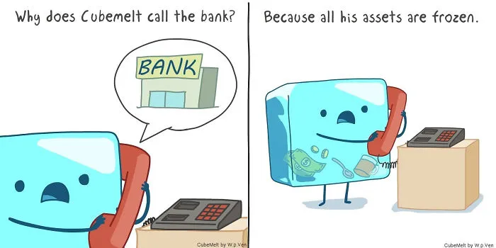 My 36 Comics About An Ice Cube Which I Created At The Lowest Point Of My Creative Career