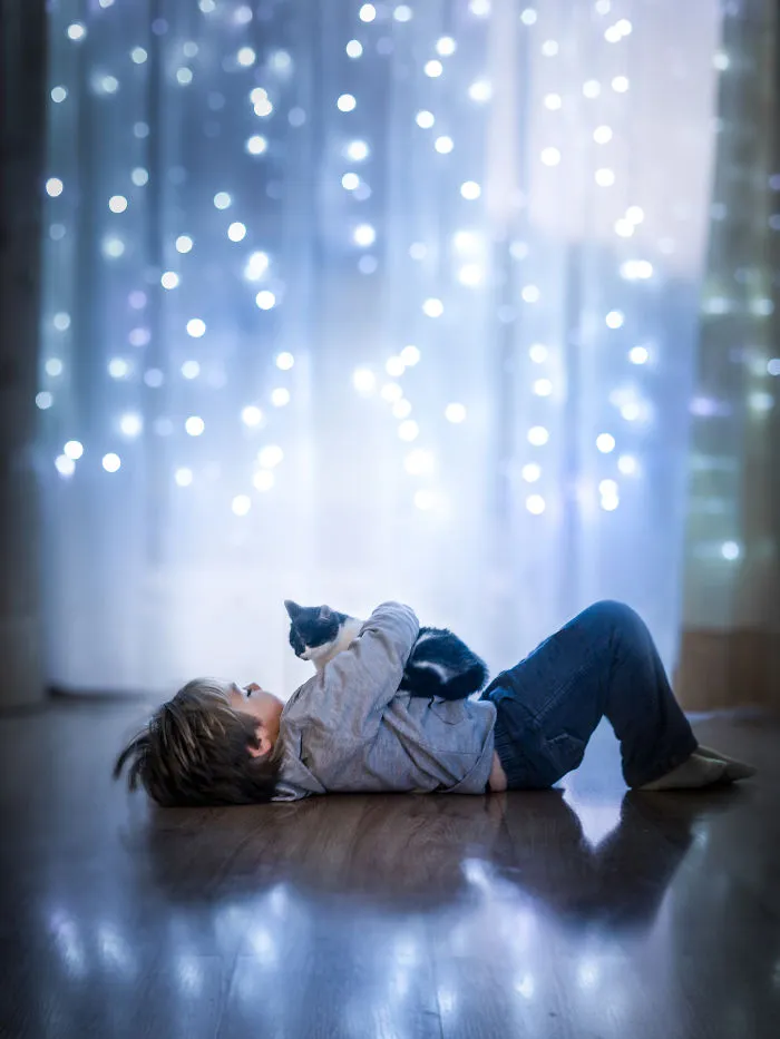 My Cats Are Afraid Of Kids Except For My Son So I Decided To Capture Their Bond (20 Pics)