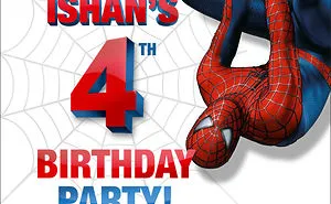 Birthday Party Invite For My Son's 4th Birthday.