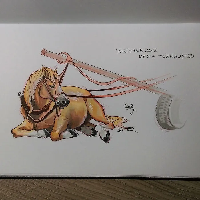 My 31 Inktober Drawings Show The Scale Of Suffering We Can Inflict On Innocent Animals