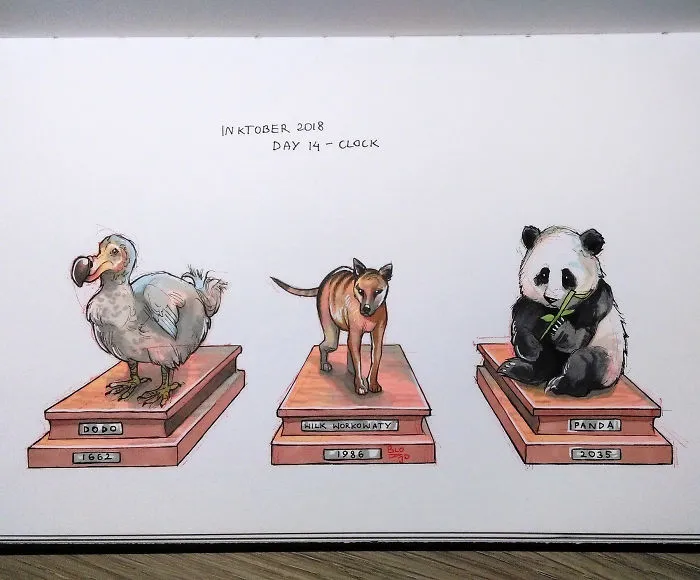 My 31 Inktober Drawings Show The Scale Of Suffering We Can Inflict On Innocent Animals