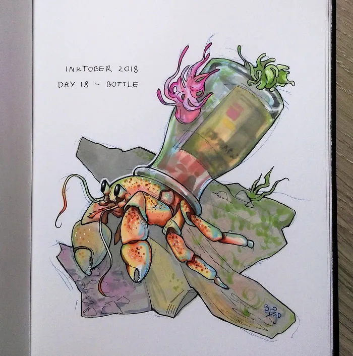 My 31 Inktober Drawings Show The Scale Of Suffering We Can Inflict On Innocent Animals