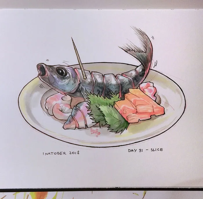 My 31 Inktober Drawings Show The Scale Of Suffering We Can Inflict On Innocent Animals