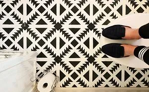 Everything You Need To Stencil Your Tile Floors For Less