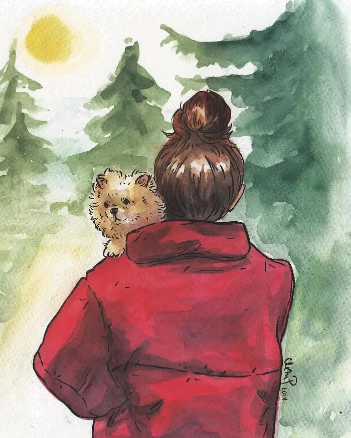 I Left My Job To Be A Full-Time Illustrator, Here Are 30 Cute Moments I Created With Watercolor And Ink