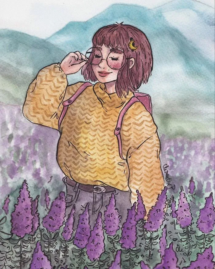 I Left My Job To Be A Full-Time Illustrator, Here Are 30 Cute Moments I Created With Watercolor And Ink