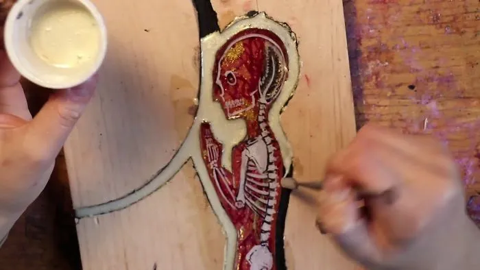 I Carve Wood And Pour Resin In It To Tell Scientific Stories