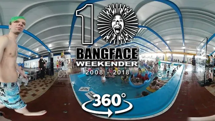 Bangface 10 In 360 - Off Me Nut Pool Party, Spinscott, Napalm Death, Bangface Hard Crew 2018