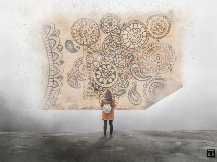 I Created This Image Inspired By My Girlfriend's Love For Mandalas. She Loved The Result!