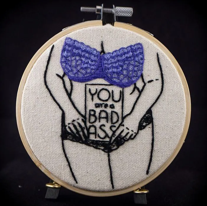 My Sister Spreads Body Positivity By Creating Embroidery Designs For People Of All Shapes And Sizes