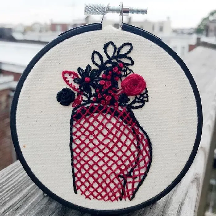 My Sister Spreads Body Positivity By Creating Embroidery Designs For People Of All Shapes And Sizes