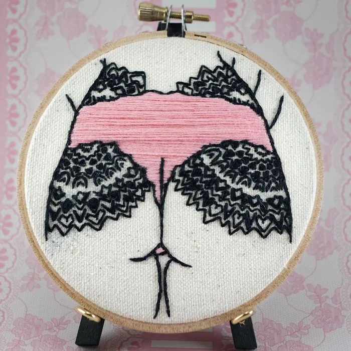 My Sister Spreads Body Positivity By Creating Embroidery Designs For People Of All Shapes And Sizes