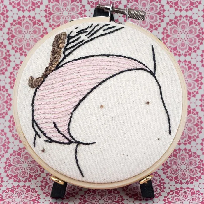 My Sister Spreads Body Positivity By Creating Embroidery Designs For People Of All Shapes And Sizes