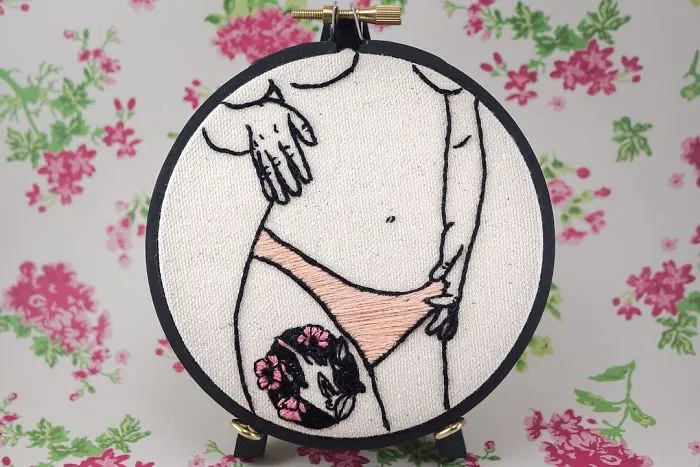 My Sister Spreads Body Positivity By Creating Embroidery Designs For People Of All Shapes And Sizes
