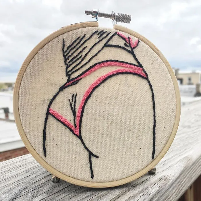 My Sister Spreads Body Positivity By Creating Embroidery Designs For People Of All Shapes And Sizes