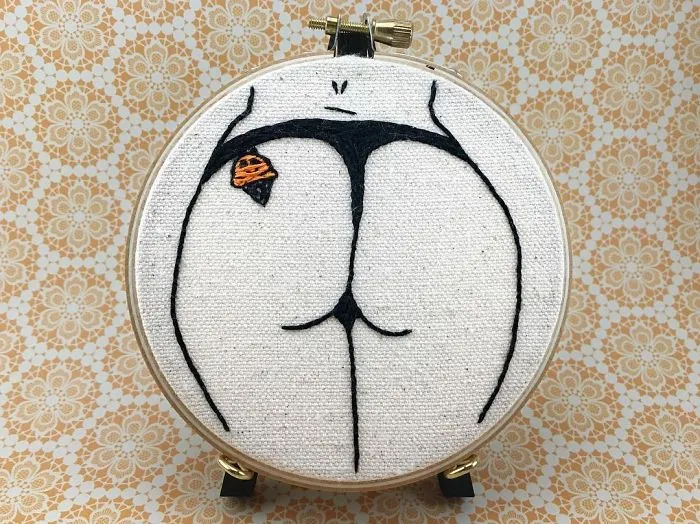 My Sister Spreads Body Positivity By Creating Embroidery Designs For People Of All Shapes And Sizes