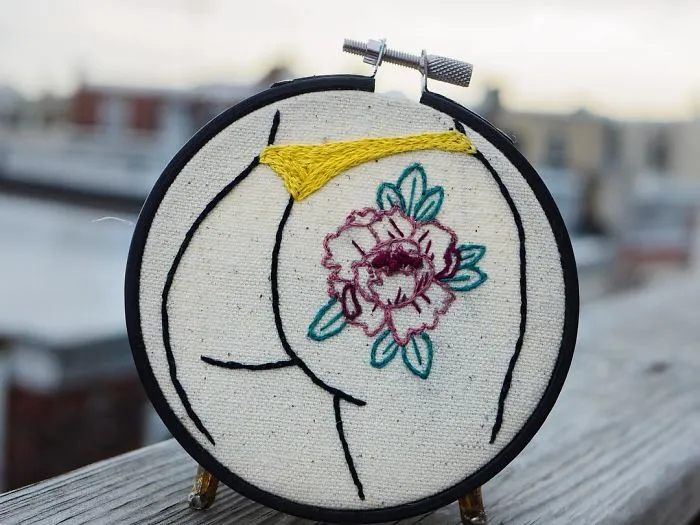 My Sister Spreads Body Positivity By Creating Embroidery Designs For People Of All Shapes And Sizes