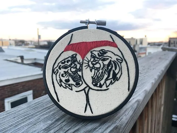 My Sister Spreads Body Positivity By Creating Embroidery Designs For People Of All Shapes And Sizes