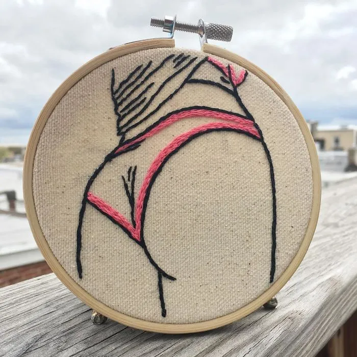 My Sister Spreads Body Positivity By Creating Embroidery Designs For People Of All Shapes And Sizes