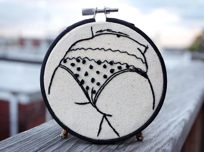 My Sister Spreads Body Positivity By Creating Embroidery Designs For People Of All Shapes And Sizes