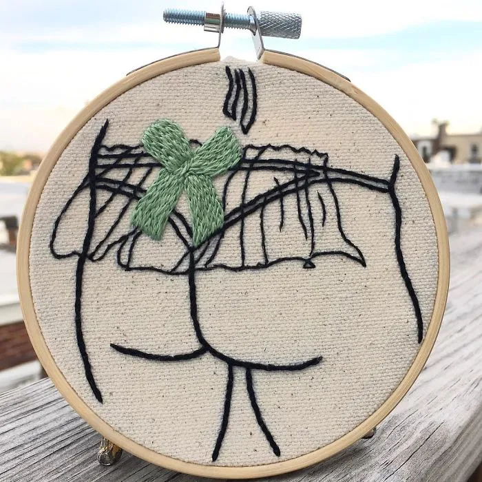 My Sister Spreads Body Positivity By Creating Embroidery Designs For People Of All Shapes And Sizes