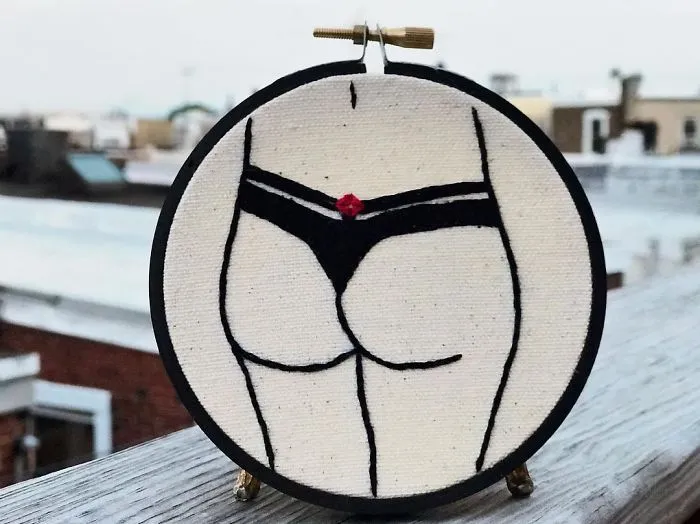 My Sister Spreads Body Positivity By Creating Embroidery Designs For People Of All Shapes And Sizes