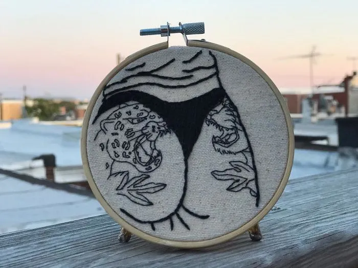 My Sister Spreads Body Positivity By Creating Embroidery Designs For People Of All Shapes And Sizes