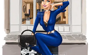 If Disney Princesses Discovered Today's Luxury Fashion Brands (19 Pics)