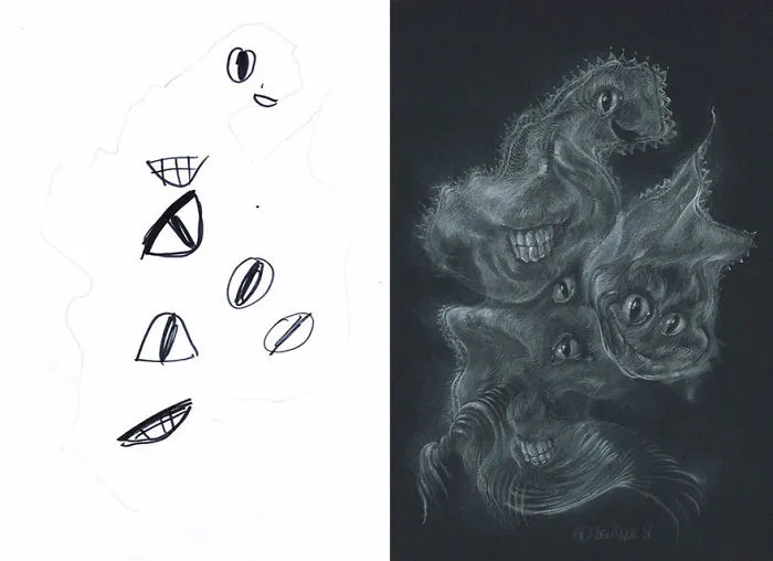 What Happens When Professional Artists Recreate Kids’ Monster Doodles In Their Own Unique Style (New Pics)