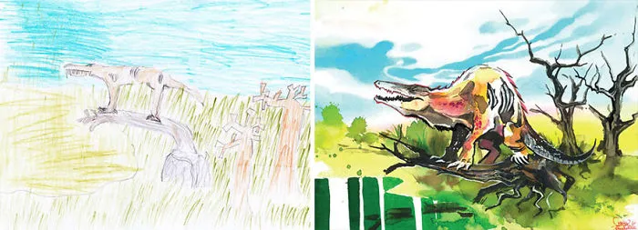 What Happens When Professional Artists Recreate Kids’ Monster Doodles In Their Own Unique Style (New Pics)