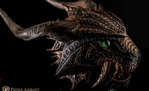 Tiger Dragon Leather Helmet
