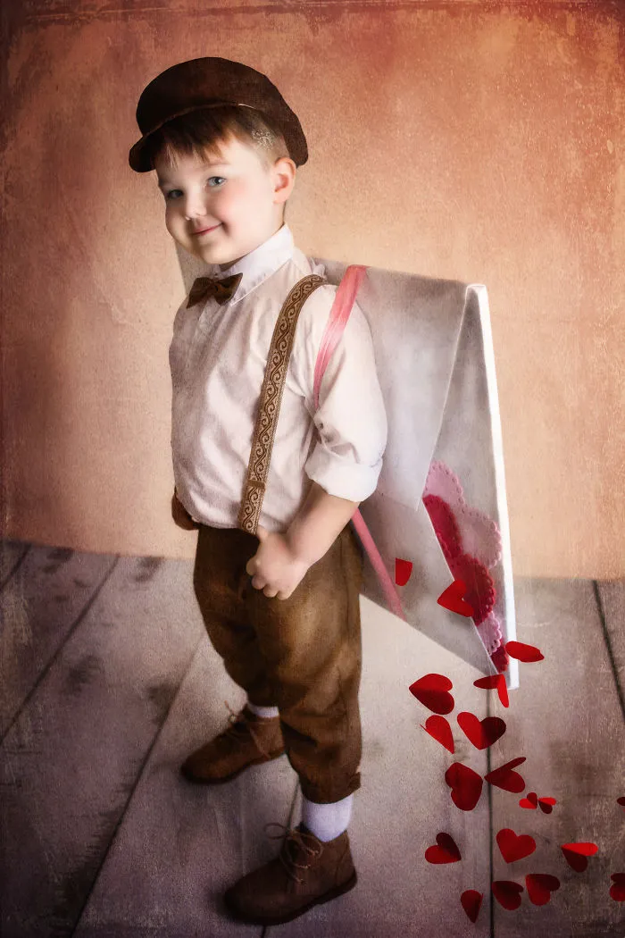 I Create Vintage Valentines From Photographs Of Children And Pets
